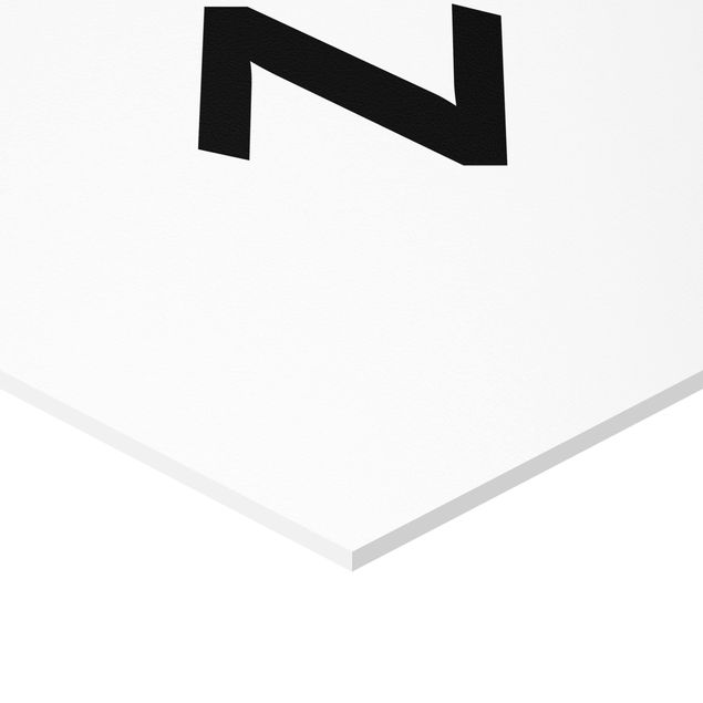 Obraz heksagonalny z Forex - Biała litera Z