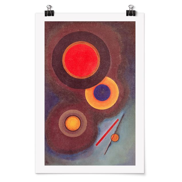 Obrazy na szkle abstrakcja Wassily Kandinsky - Kręgi i linie