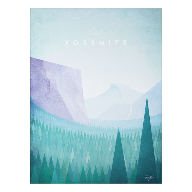 Obrazy do salonu Plakat podróżniczy - Park Yosemite