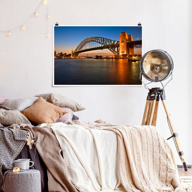 Obrazy do salonu nowoczesne Most Harbour Bridge w Sydney