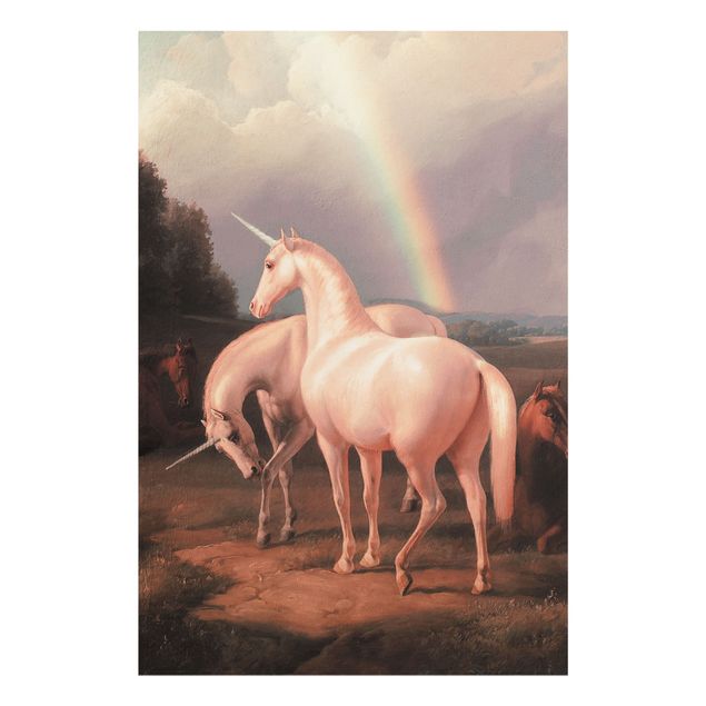 Obrazy na szkle zwierzęta Fałszywe konie