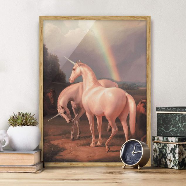 Obrazy w ramie artystyczny Fałszywe konie