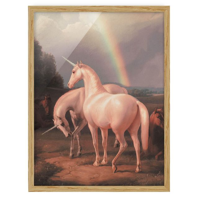Obrazy w ramie zwierzęta Fałszywe konie