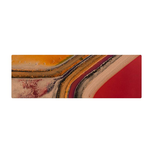 dywan pod stół Gra kolorów w kalifornijskim słonym jeziorze