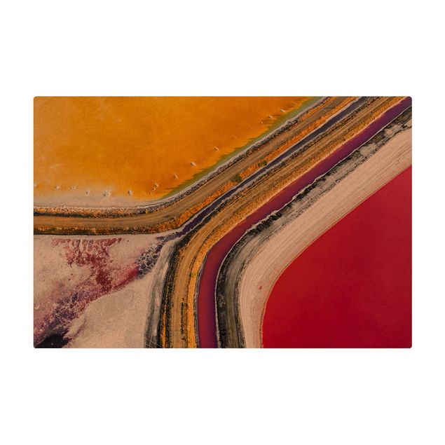 duży dywan do pokoju Gra kolorów w kalifornijskim słonym jeziorze