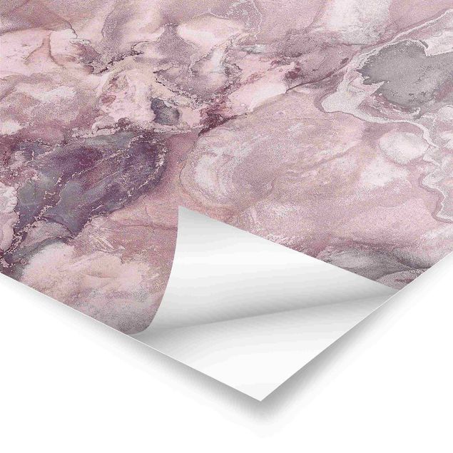 Obrazy Eksperymenty z kolorami Marmurowy fiolet