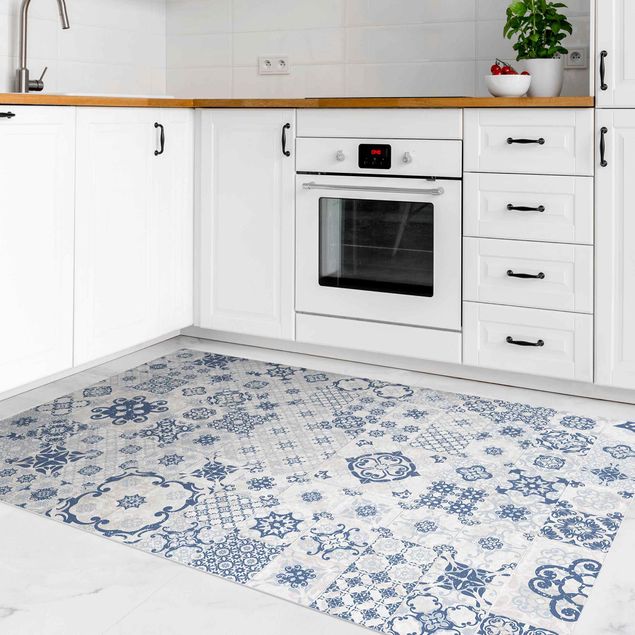Dekoracja do kuchni Płytki ceramiczne Agadir Niebieski