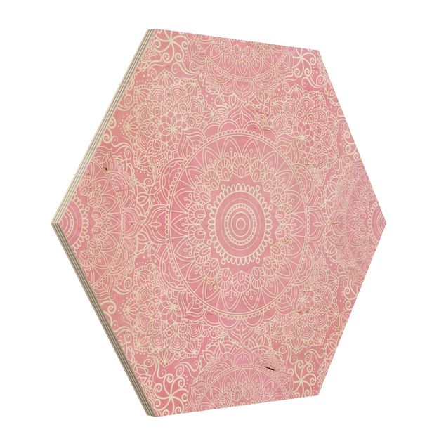 Nowoczesne obrazy Wzór Mandala Pink