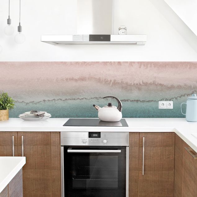 Panel ścienny do kuchni - Gra w kolory Dźwięk oceanu