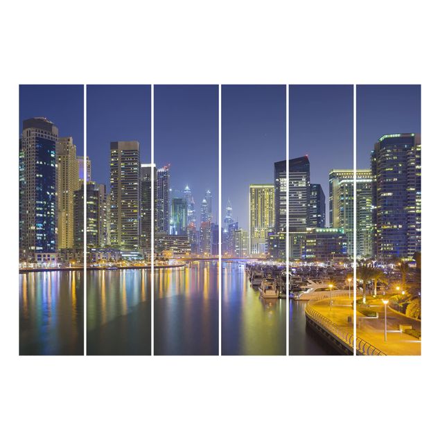Rainer Mirau obrazy Nocna panorama Dubaju