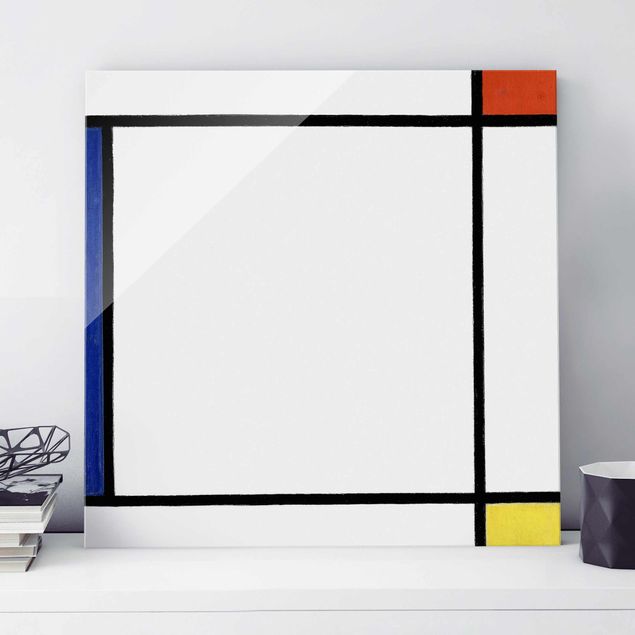 Obrazy na szkle kwadrat Piet Mondrian - Kompozycja III
