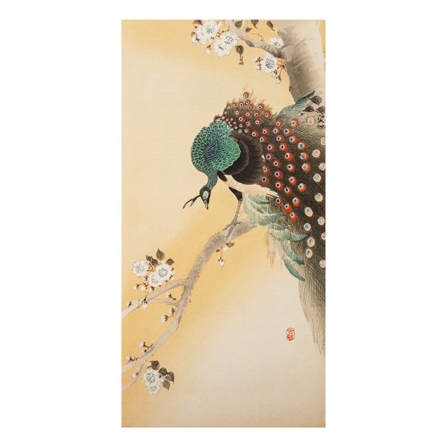 Obrazy do salonu Ilustracja w stylu vintage paw azjatycki II