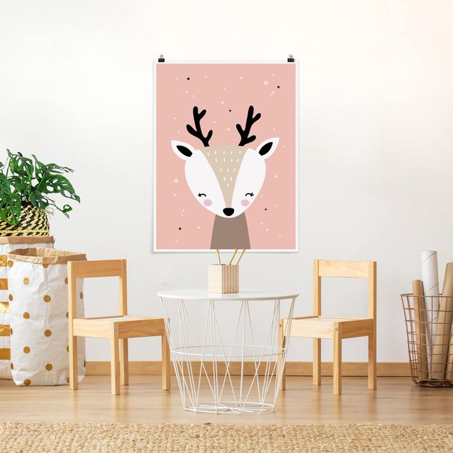 Obrazy nowoczesny Happy Deer (Szczęśliwy jeleń)