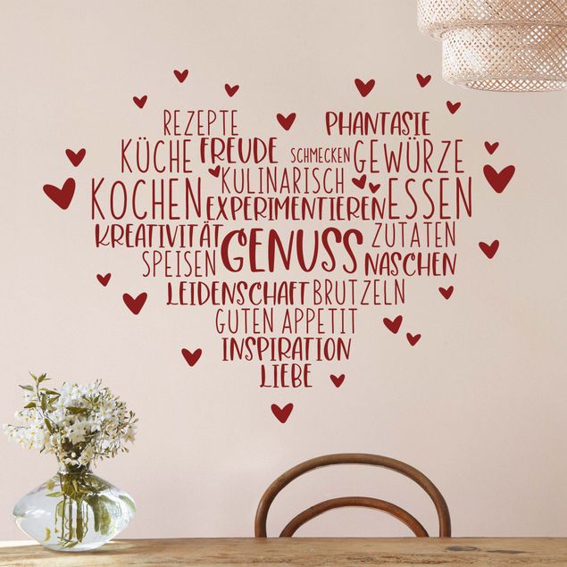 Napisy na ścianę Radość serca