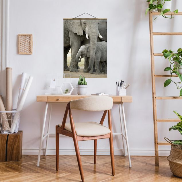 Obrazy nowoczesne Miłość słonia