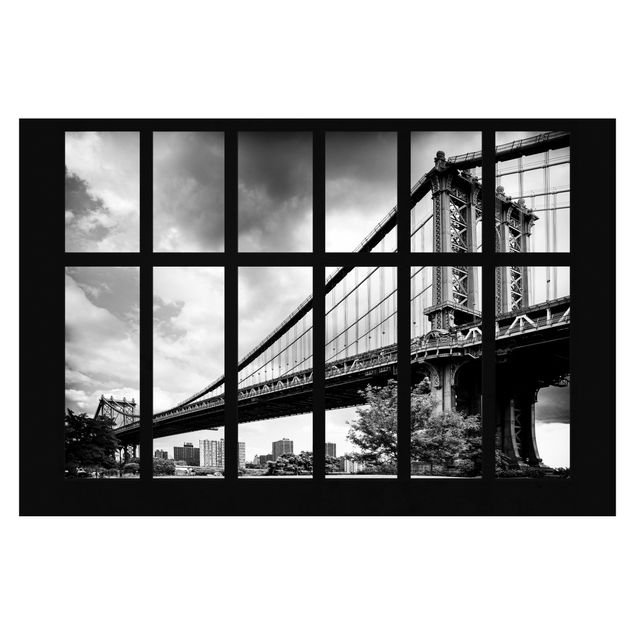 Reprodukcje obrazów Okno Manhattan Bridge NY