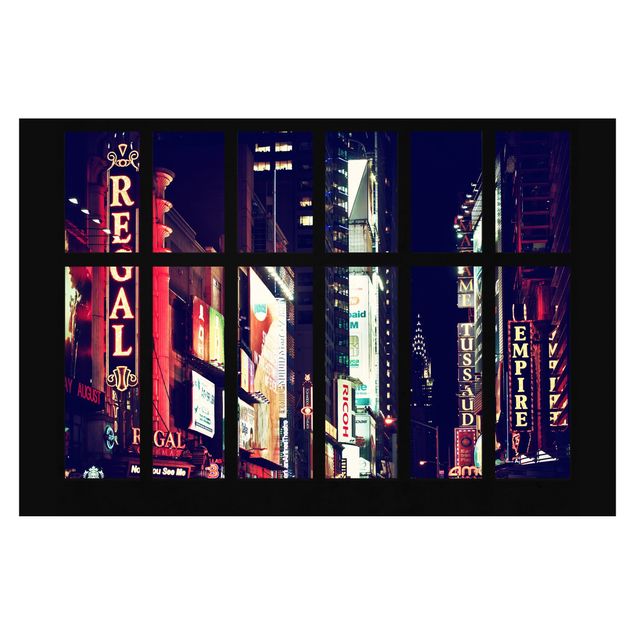 Reprodukcje obrazów Widok z okna na Times Square nocą