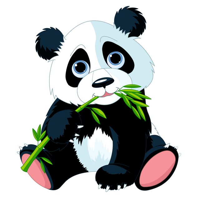Folia okienna dla dzieci Snacking Panda