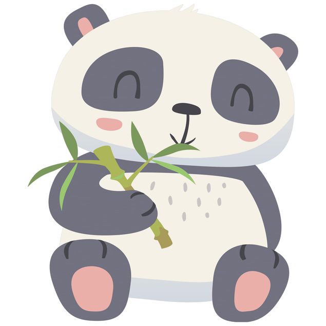 Pokój dziecięcy Panda zajadająca się bambusem