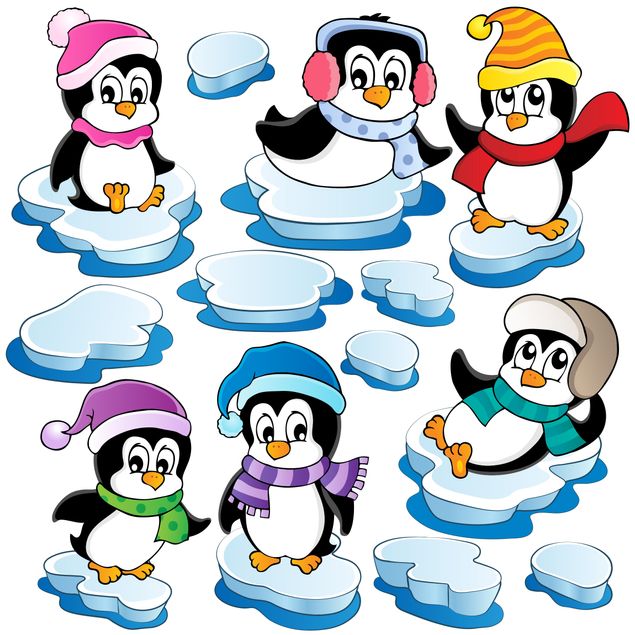 Pokój dziecięcy Zestaw zimowy dla pingwina