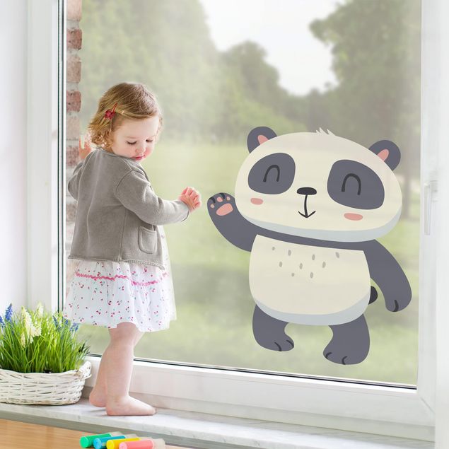 Folia okienna dla dzieci Mrugająca panda