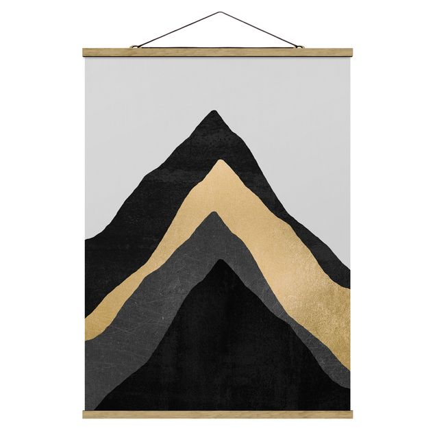 Obrazy nowoczesny Złotoen Mountain czarno-biały