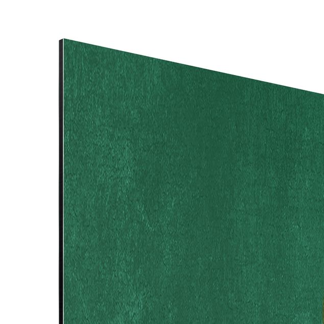 Zielony obraz Kształty abstrakcyjne - koła w zieleni i czerwieni