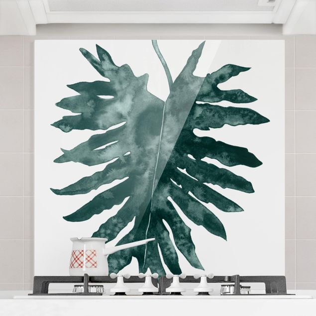 Dekoracja do kuchni Smaragd zielony Philodendron Bipinnatifidum