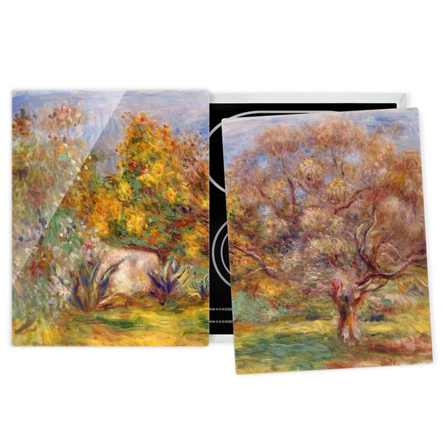 Dekoracja do kuchni Auguste Renoir - Ogród z drzewami oliwnymi