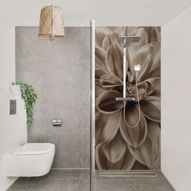 Tylna ścianka prysznicowa - Bronze Dahlia Dream