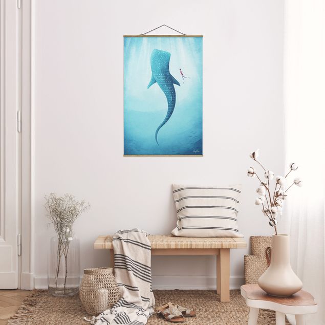 Obrazy do salonu nowoczesne Rekin wielorybi