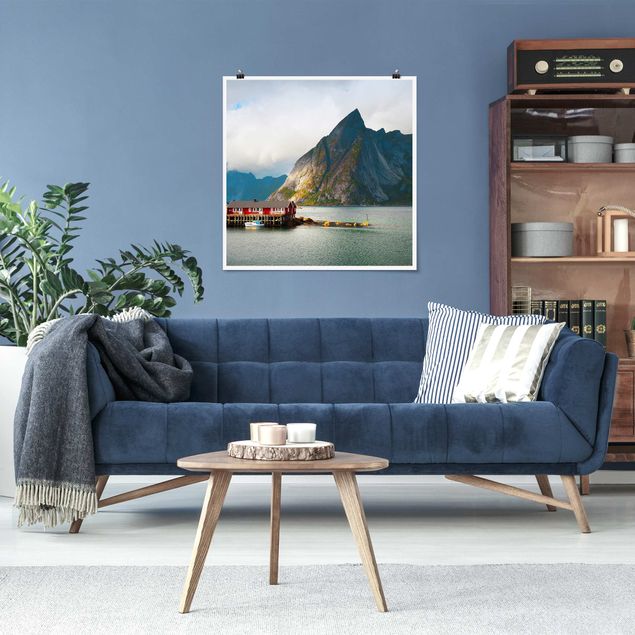 Obrazy do salonu nowoczesne Dom rybaka w Szwecji