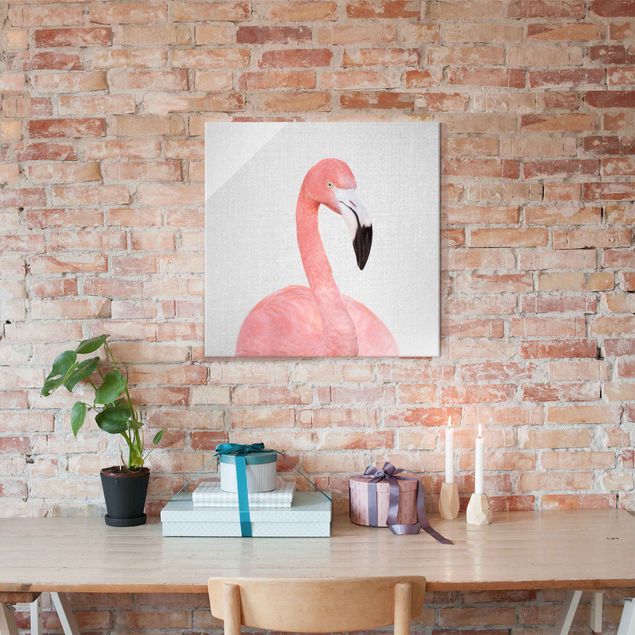 Nowoczesne obrazy do salonu Flamingo Fabian