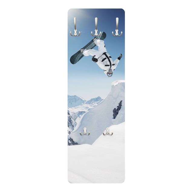 Wieszak ścienny - Latający snowboardzista