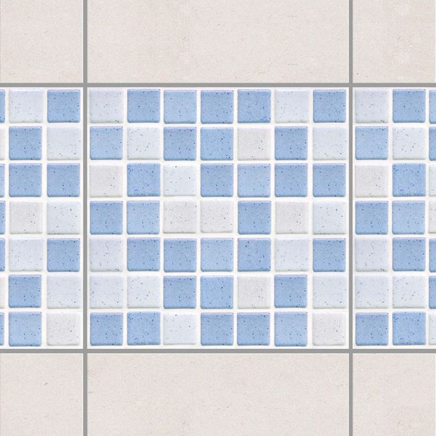 Dekoracja do kuchni Płytki mozaikowe jasnoniebieskie