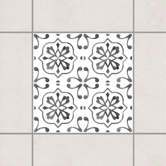 Dekoracja do kuchni Seria wzorów szaro-białych Nr 4