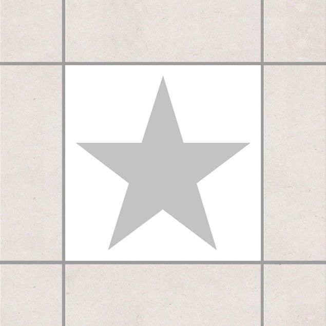 Dekoracja do kuchni Nr YK43 Star White Szary Szary