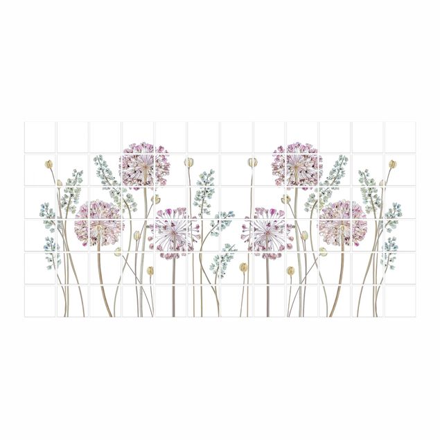 Naklejki na płytki Allium Ilustracja