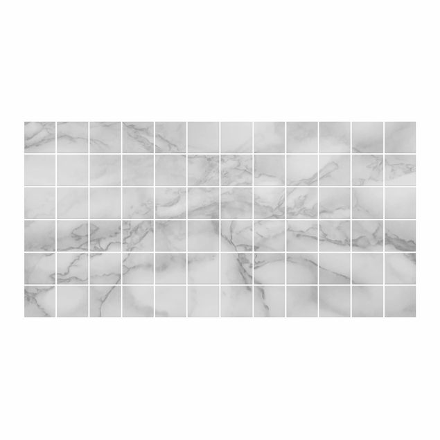 Naklejki na kafelki Marmurowe elementy optyczne czarno-biały