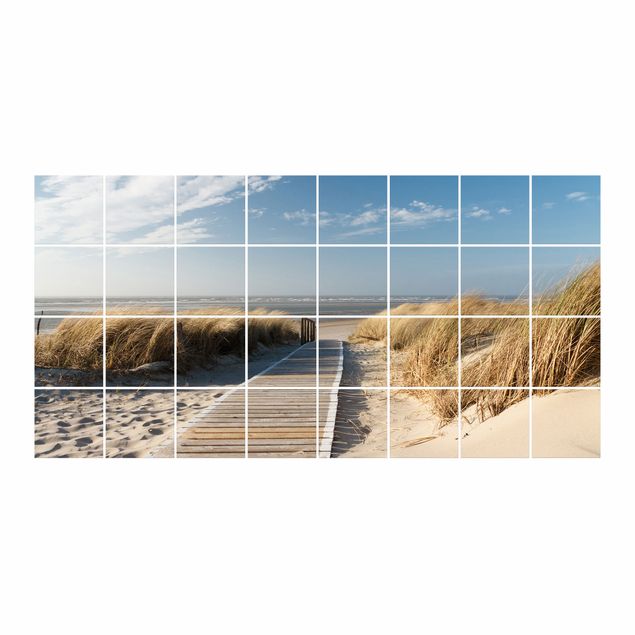 Naklejki na kafelki Plaża nad Morzem Bałtyckim