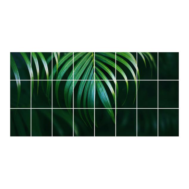 Naklejka na płytki - Kwiat palmy