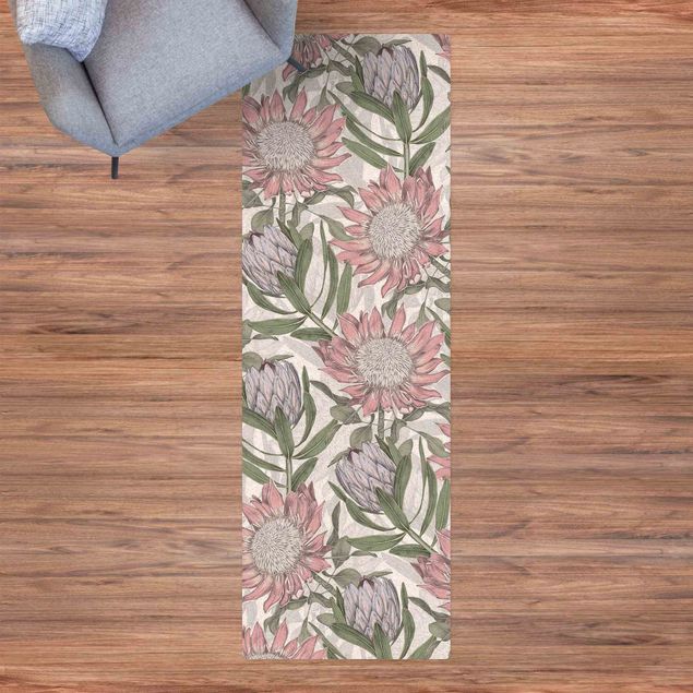 chodnik dywanowy Kwiatowa elegancja Protea