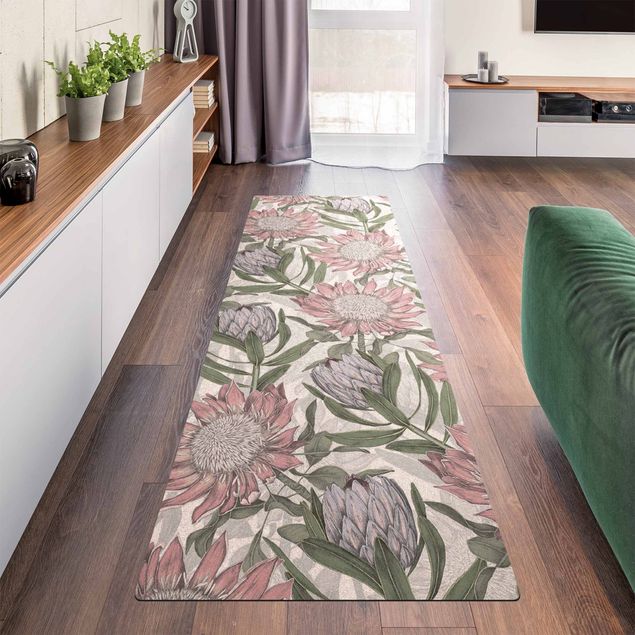 nowoczesny dywan Kwiatowa elegancja Protea