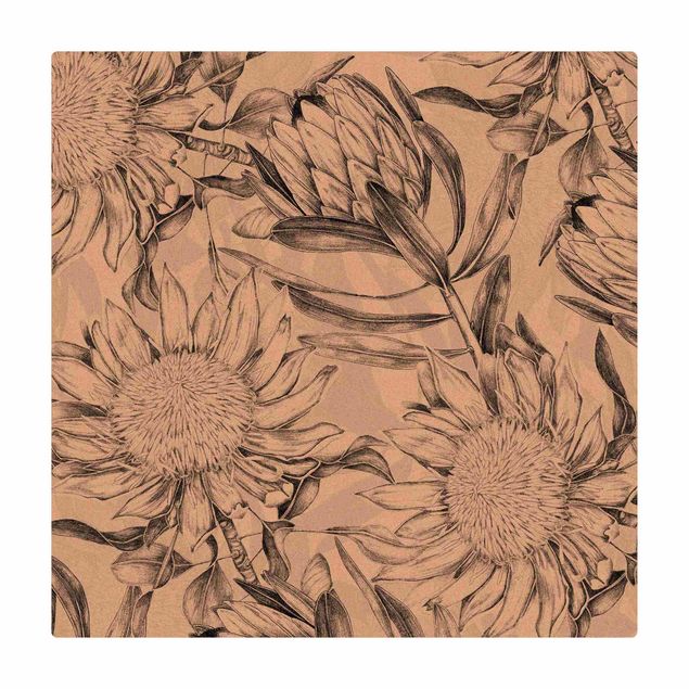 dywany motyw natury Kwiatowa elegancja Vintage Protea