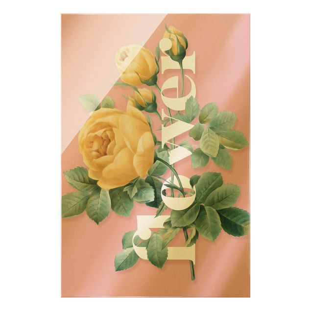 Obrazy powiedzenia Kwiatowa typografia - Kwiat