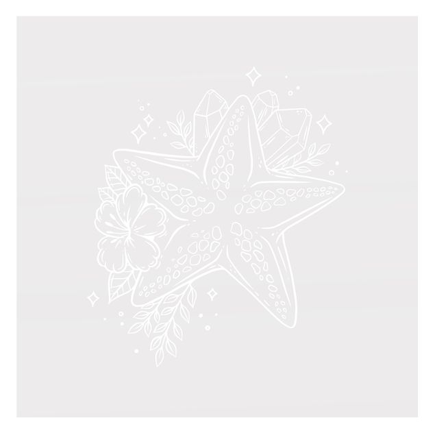 Folia samoprzylepna Floral Starfish