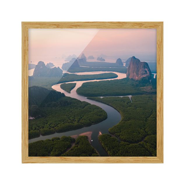 Obrazy krajobraz Krajobraz rzeki w Tajlandii