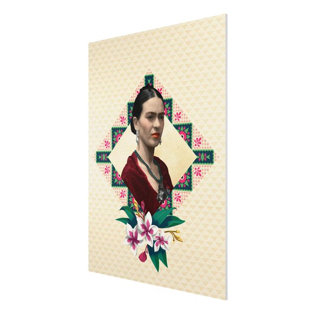 Obrazy nowoczesny Frida Kahlo - Kwiaty i geometria