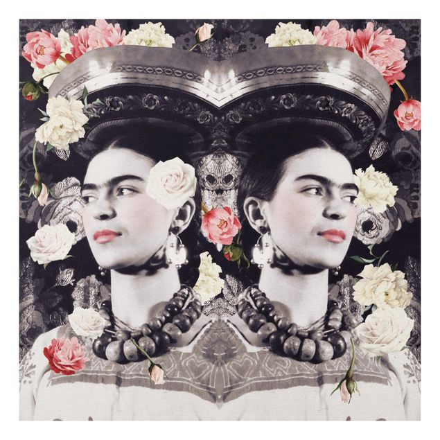 Obrazy do salonu nowoczesne Frida Kahlo - Powódź kwiatów