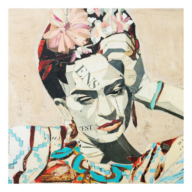 Obrazy do salonu nowoczesne Frida Kahlo - Kolaż Nr 1
